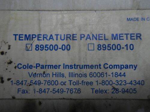 Cole-Parmer 89500-00 Temperature Panel Meter