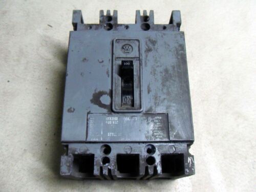 1 WESTINGHOUSE HFB3100 CIRCUIT BREAKER 100A 3P 600VAC