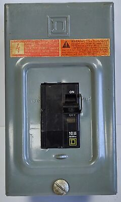 Square D QO2L30S Series G1 120/240 VAC Enclosure w/ MG-9402 10 A Circuit Breaker