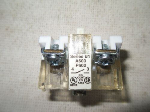 7 A600 P600 SER B1 Contact Blocks