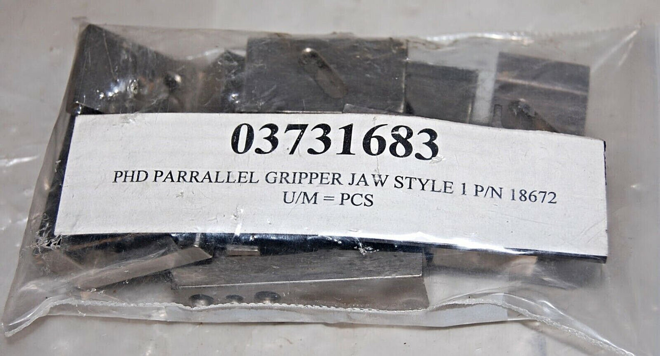 PHD 18672 PARALLEL GRIPPER JAW STYLE ASSEMBLY