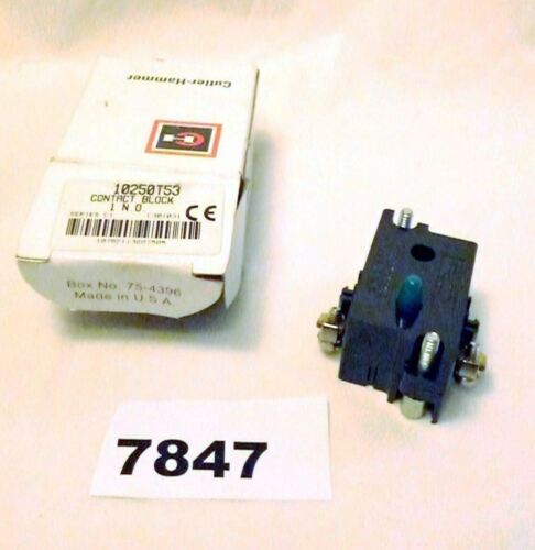 Cutler-Hammer Contact Block 10250T53 1NO