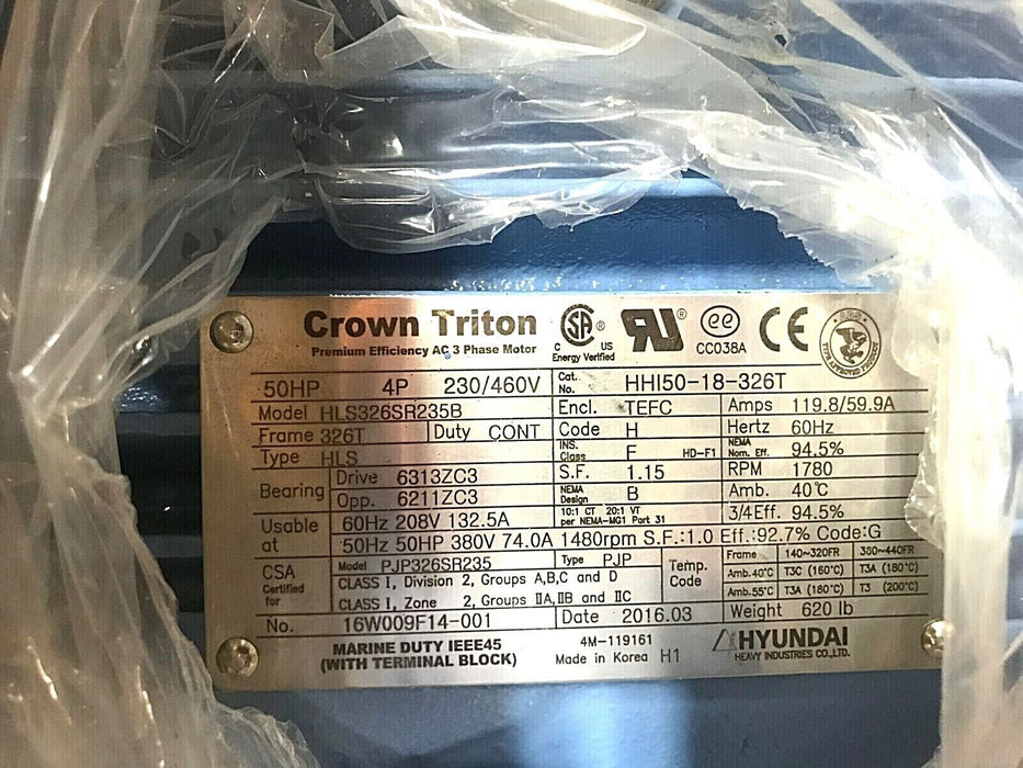 Crown Triton HLS286SR235B Motor