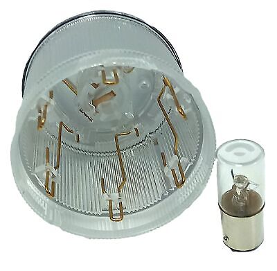 WERMA 641 400 00 12-240 V Clear/White Stacklight Lamp Holder w/ Bulb