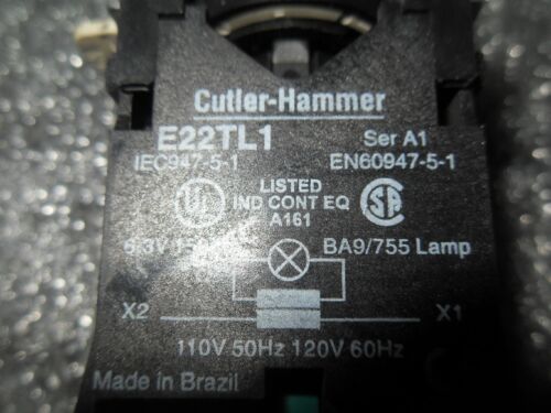 Cutler-Hammer E22TL1 Push to Test Pilot Light