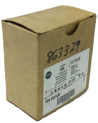 Allen-Bradley 193-ED1CB Class 10 1-5 A Overload Protection Relay w/ Manual Reset