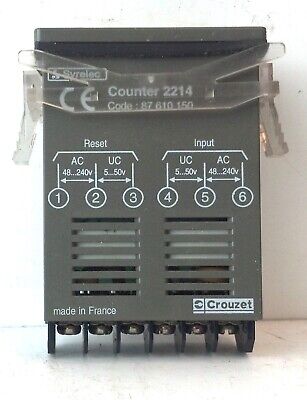 Crouzet 2214 8 Digit LCD Display Counter Module