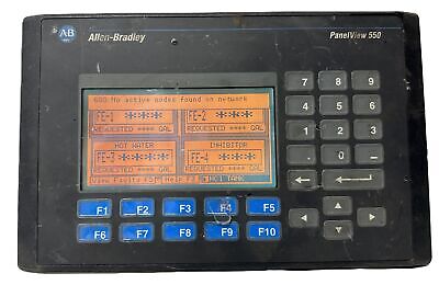 Allen-Bradley 2711-K5A8 Sr F Rev H FRN 4.00 PanelView 550 - Cracked Back/No Bulb