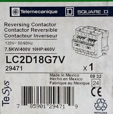 Telemecanique LC2D18G7V Reversing Contactor