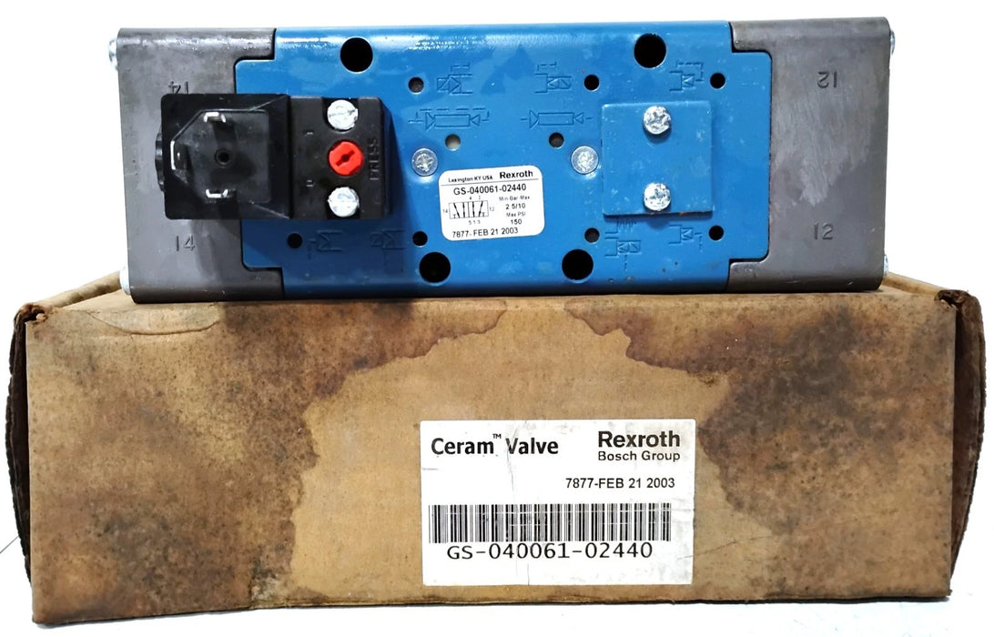 Bosch Rexroth GS-040061-02440 120 V AC 5-Port Ceram Solenoid Valve