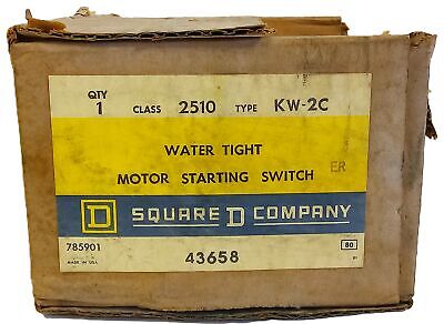 Square D 2510-KW-2C 90-460 V AC/DC 30 A 1-10 HP NEMA 4 Watertight Motor Starter