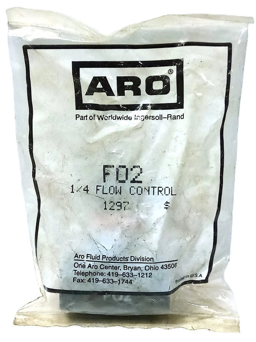 ARO F02 FO2 1297 1/4 NPT Manual Flow Control Valve