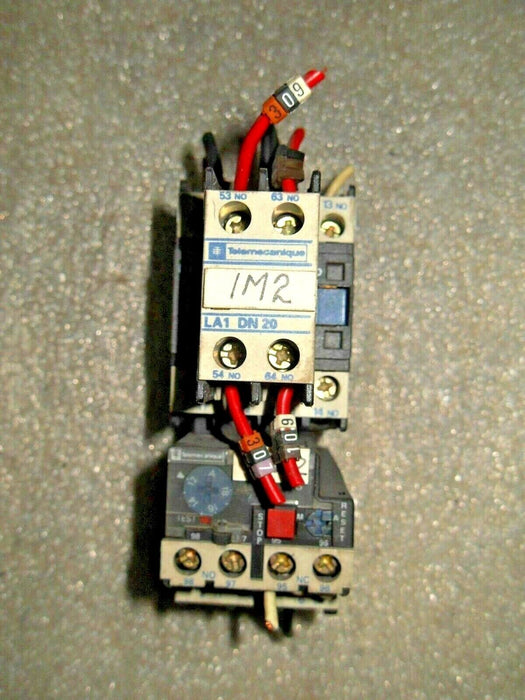 Telemecanique LC1 D18 10 Contactor W/ LA1-DN20 & LR2-D1321