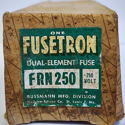 Bussmann FRN250 FUSETRON 250 A 250 V Class K5 Time-Delay Fuse