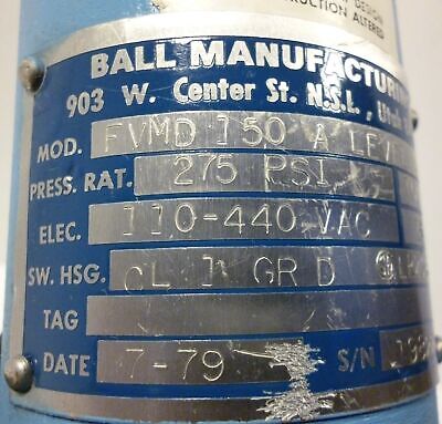 Ball FVMD150A Level Switch