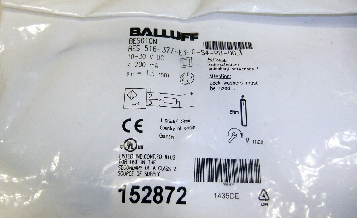Balluff BES 516-377-E3-C-S4-PU-00,3 Proximity Switch