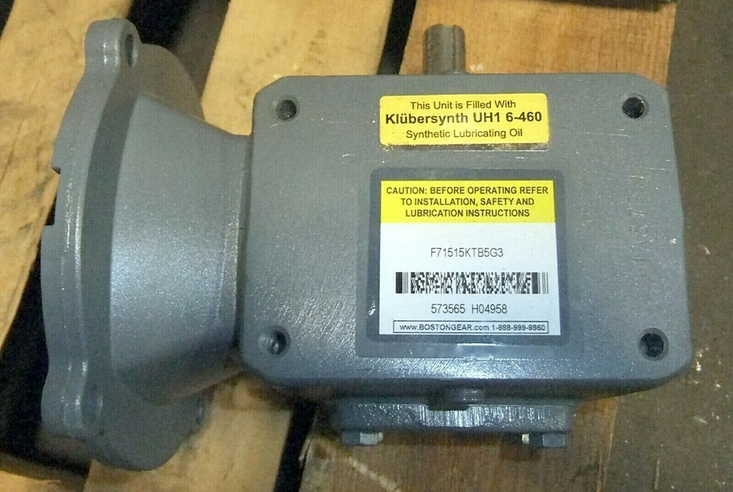 Boston Gear Worm Speed Reducer F71515KTB5G3