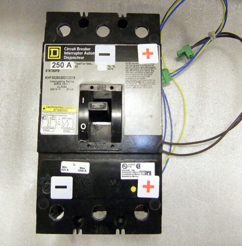 Square D Circuit Breaker 250A KHF3625025DC2315