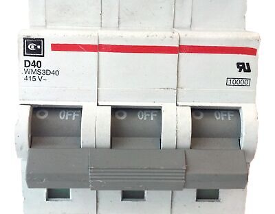 Cutler Hammer WMS3D40 480 V 40 A 3 P Supplementary Protector