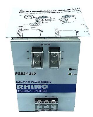 AutomationDirect PSB24-240 RHINO 240 W Switching Mode Power Supply