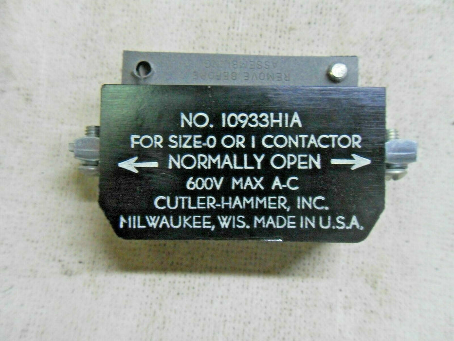 Cutler-Hammer 10933HIA Auxiliary Contact