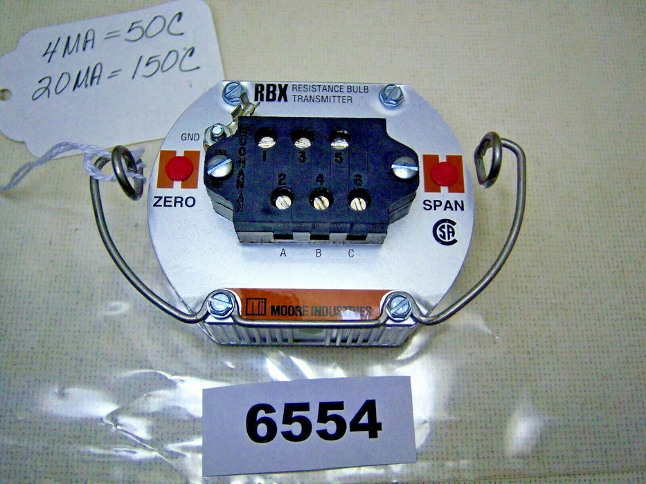 Moore Resistance Bulb Transmitter RBX/3W20-40/4-20MA/12-42DC-EZ119
