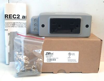 AutomationDirect FA-REC2 125 VAC 15 A 3-Wire Duplex Straight Blade Receptacle