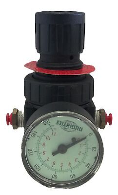 Wilkerson R12-02-F000 250 PSI Pneumatic Regulator w/ Numatics 2092614 Gauge