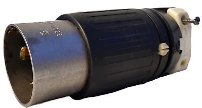 Hubbell HBL3765C 250 V DC / 600 V AC 50 A 3 P 4-Wire Twist Lock Plug