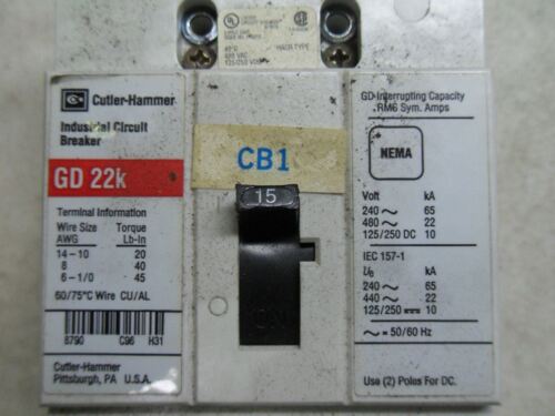 Cutler-Hammer HACR315 GD 22K Circuit Breaker