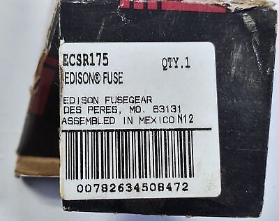 Edison Fuse ECSR175 600 V 175 A Class RK5 Current-Limiting Time-Delay Fuse