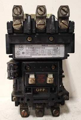 Allen-Bradley 500F-COD930 110/120 V AC NEMA Size 2 Non-Reversing Starter