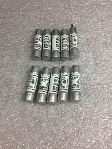 10 Gould Shawmut Gfn3 Fuses