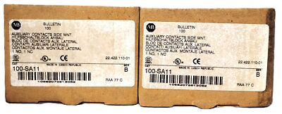 Allen-Bradley 100-SA11 2 Pole Side Mount Auxiliary Contact for 100-C Contactor