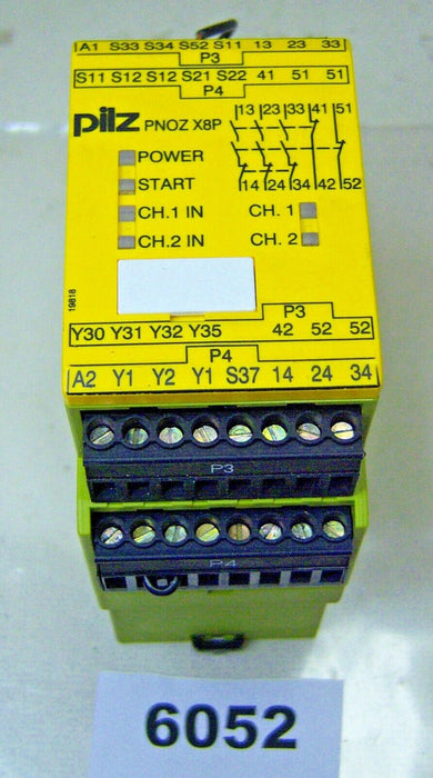 Pilz Safety Relay PNOZ X8P24VDC3N/O2N/C2SO