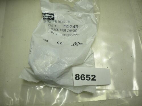 Hubbell M1G4B Black Mushroom Head 2NO 2NC