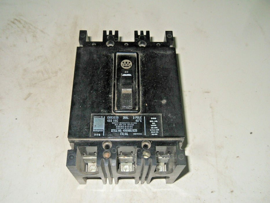1 WESTINGHOUSE EHB3020 CIRCUIT BREAKER
