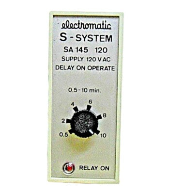 Carlo Gavazzi SA145120-10M 120 V AC 0.5-10 Minute Delay-On Time Delay Relay