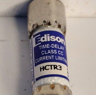 Edison HCTR3 600 V AC 3 A Current Limiting Time-Delay Fuse - Lot of 9