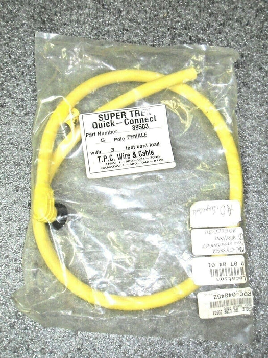 TPC 89503 Super Trex Quick-Connect Connector W/ Lead