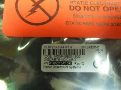 Fisher Rosemount 41B5215X13R Discrete I/O Card