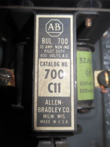 Allen-Bradley 700-C11 10A 600VAC Relay