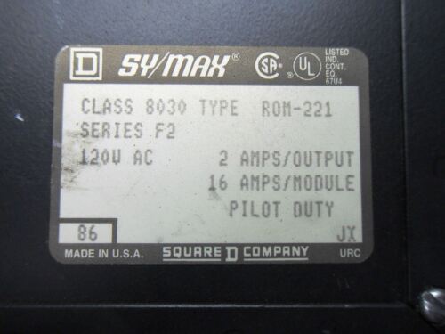 Square D SY/MAX ROM-221 SERIES F2 OUTPUT MODULE