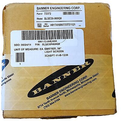 Banner Engineering SLSE30-900Q8 72372 EZ-SCREEN Safety Light Curtain Emitter