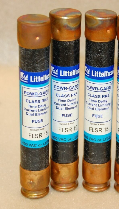 Littelfuse FLSR 15 TIME DELAY FUSE LOT OF 3
