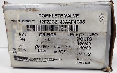 Parker 12F22C2148AAF4C05 GOLD RING Solenoid Valve