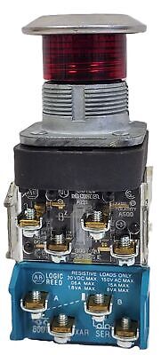 Allen-Bradley 800T-FXQ24RA1 24V Red Illuminated Push-Pull E-Stop Pushbutton