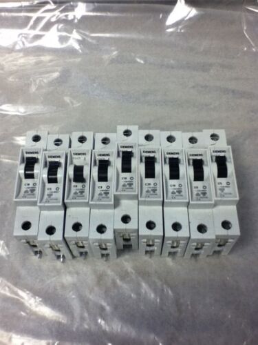 LOT OF 9 Siemens 5SX21 CIRCUIT BREAKERS
