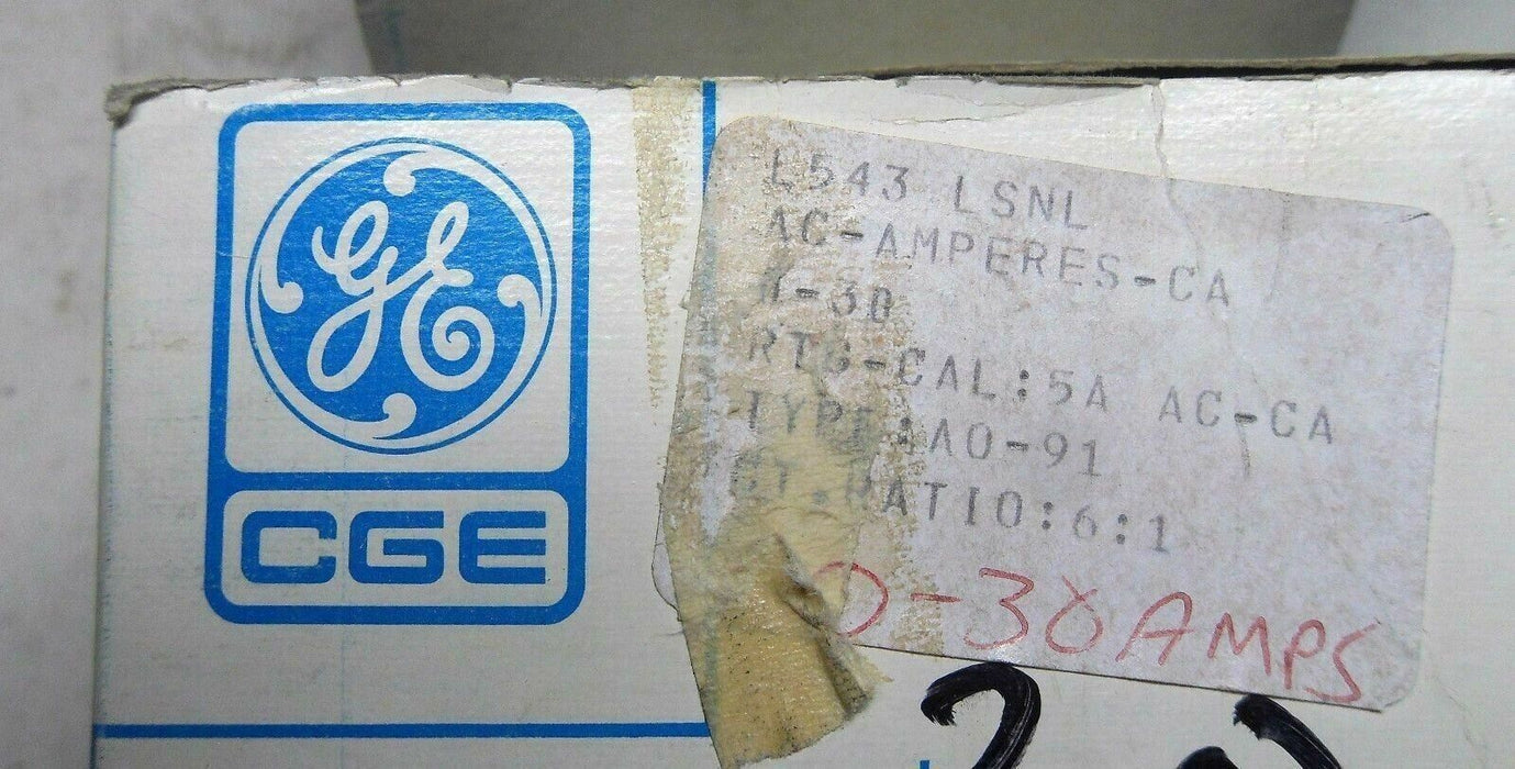 Canadian GE L543 LSNL Panel Meter