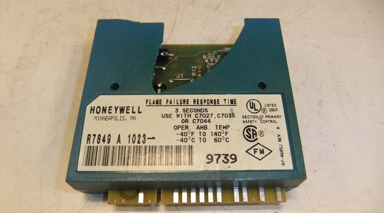 Honeywell R7849A1023 R7849 A 1023 R7849-A-1023 Ultraviolet Flame Amplifier